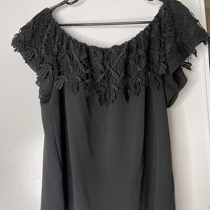 Black off the shoulder
